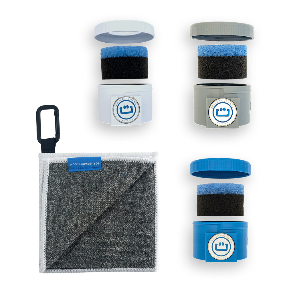 CADDIEO DUO | Portable Golf Ball + Club Cleaner
