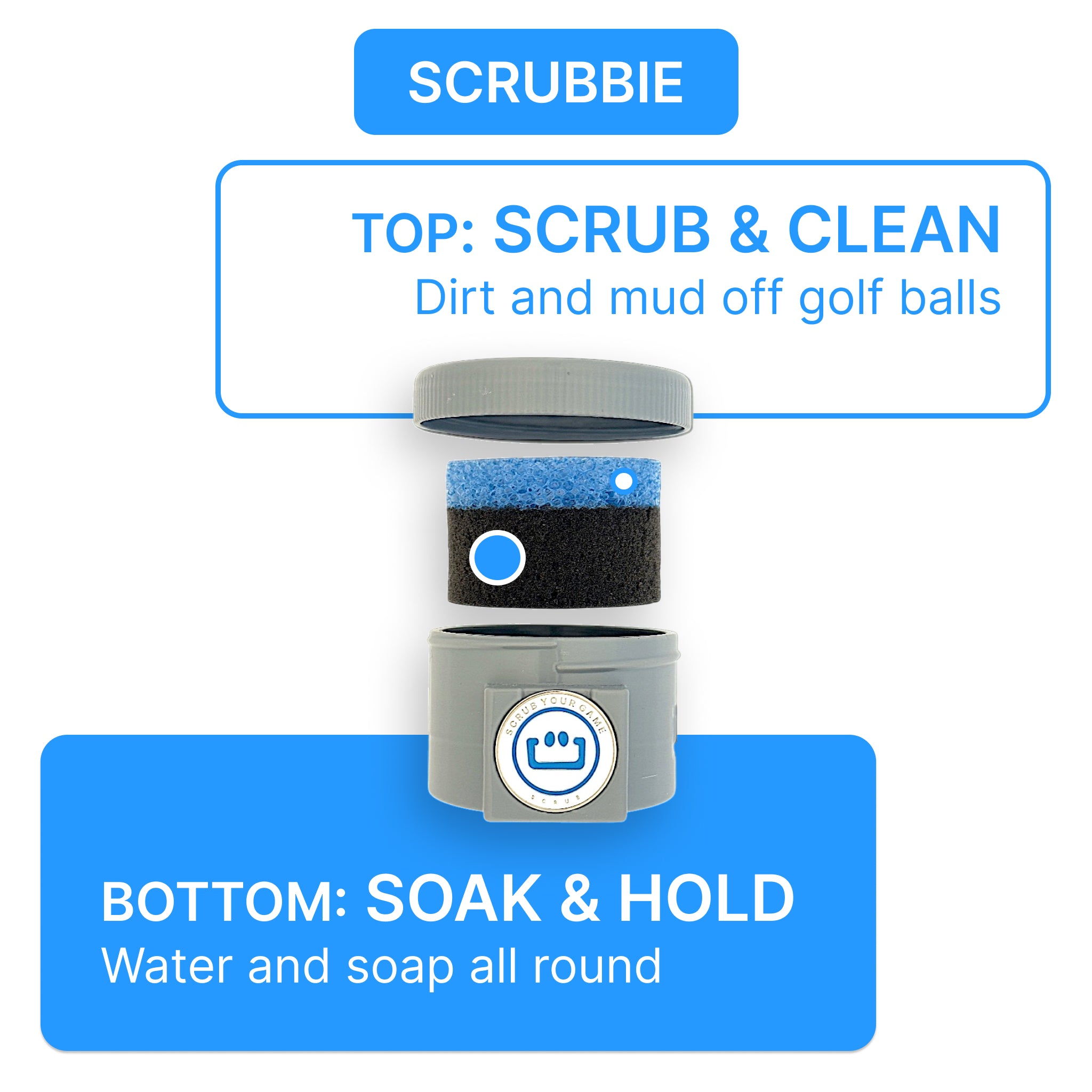 CADDIEO | Portable Golf Ball Cleaner