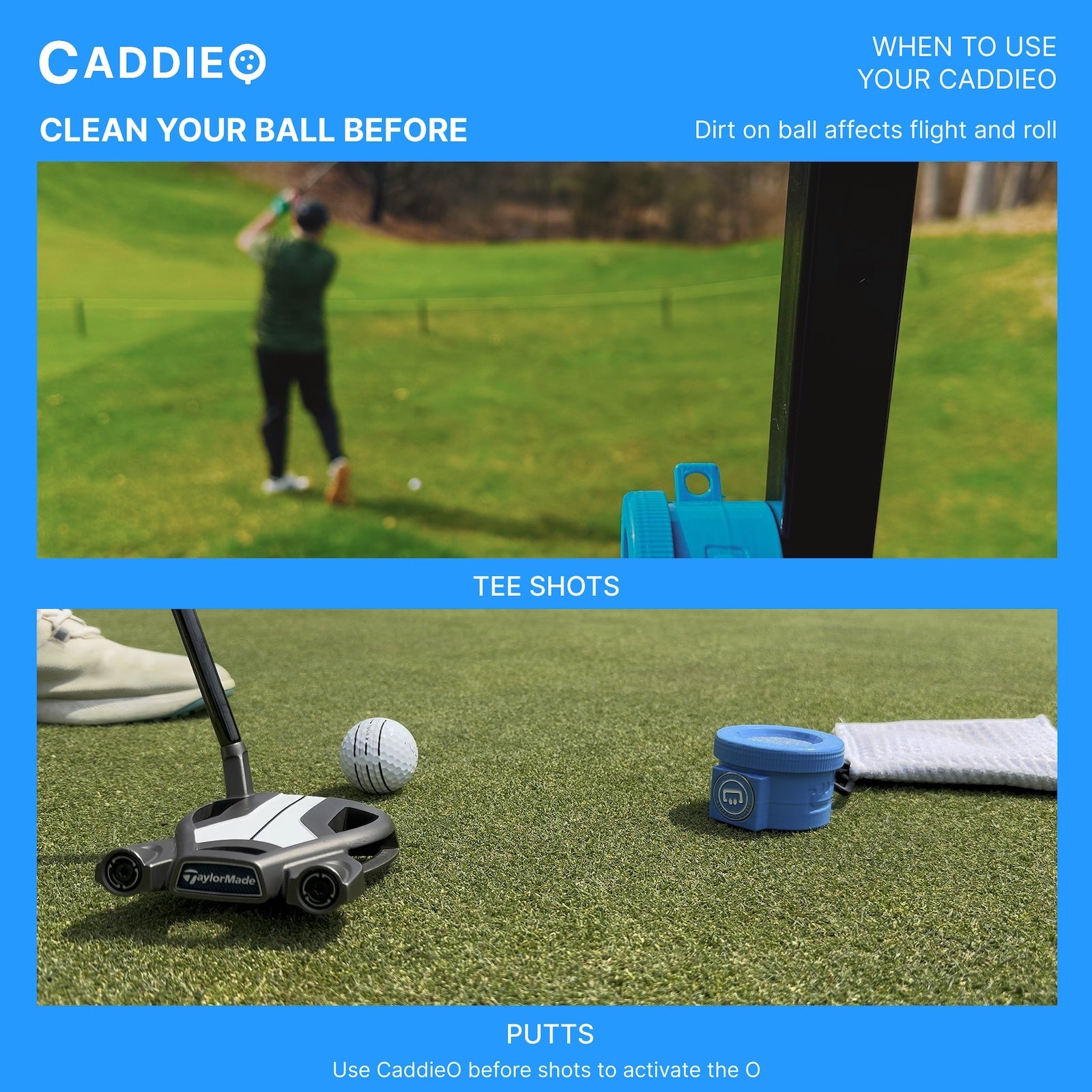 CADDIEO | Portable Golf Ball Cleaner