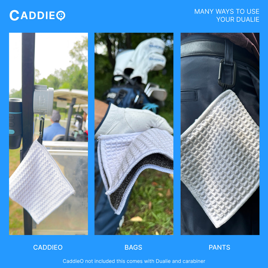 DUALIE | Dual-Sided Small Golf Towel (5.5")